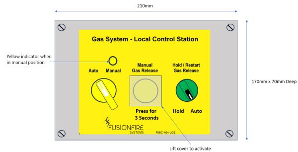 FMIC-404-LCS Addressable Local Control Station (for Gas Suppression Systems)